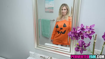 Preview 1 of Black Man 10 Yersa - Step mom and step son halloween sex
