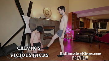 Preview 1 of Studying Dad - Calvin&#039_s Vicious Kicks (Preview)