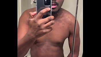 Preview 3 of Magic Growing Cock - Stroking my dick in the mirror until I nut