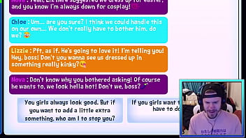 Preview 1 of Young Chubby Teen Webcam - Girls Surprise Their Boss By Dressing as Easter Bunnies (Fap CEO)