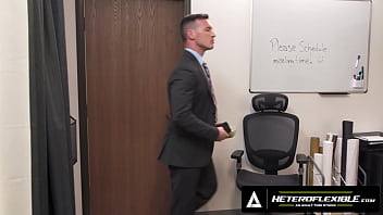Preview 1 of Sxxs Et - HETEROFLEXIBLE - Straight Derek Kage Fucks Coworker Cristiano After Caught Jerking Off At His Break