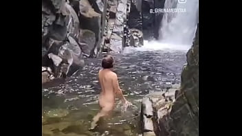 Preview 2 of Trannye Shower - Missing the days that were warm enough to hike to a waterfall for a dip️
