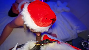 Preview 1 of Jizz Body - Mrs Claus Emptied Santa&#039_s Big Sack
