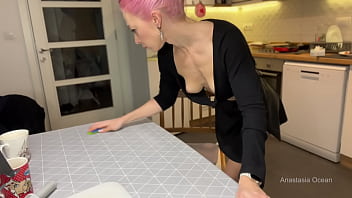 Preview 3 of Club Karaoke - Cooking downblouse. Hotwife&rsquo_s diary