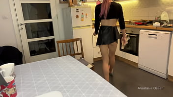 Preview 4 of Club Karaoke - Cooking downblouse. Hotwife&rsquo_s diary