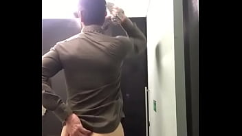 Preview 4 of Pony Angry - married latino dad shows off at work