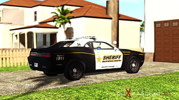 Preview 1 of Kanamall Klzllk Bozma - Sheriff. Episode 3. Fuck machine and sexy busty brunette in cuffs in the basement
