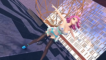 Preview 1 of Fucking Girl In Crowded Bus - 【MMD】PiNK CAT 【TOUHOU】R - 18
