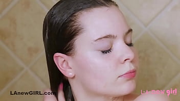 Preview 4 of Mia Kha 2018 Xnxx - Young Brunette takes sexy shower