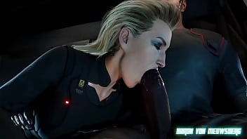 Preview 1 of Sunny Lione Sleep Sexy Videos - Meredith Stout tests the professional suitability of a new security officer (part 1)