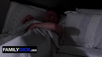 Preview 1 of School Com Xxxx - StepFather Gets Seduced By His Stepson While He Is In His Tiny Tim Costume - FamilyDick Christmas