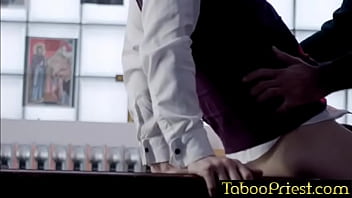 Preview 4 of Gazala Javid Xx - Barebacked over the priest&#039_s desk-@TabooPriest.com