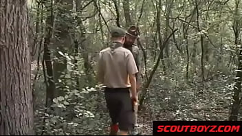 Preview 1 of Brosis Alone - ScoutBoyz- Caught Teen in the Forrest