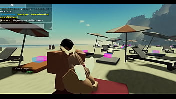 Preview 2 of Old Yemeni - Roblox Condo #2: Sucking a huge cock in the Beach!