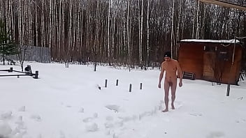 Preview 2 of Sunny Leone Oil Sex Vedios - I walk naked in winter and barefoot in the snow