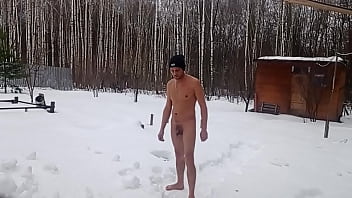 Preview 3 of Sunny Leone Oil Sex Vedios - I walk naked in winter and barefoot in the snow