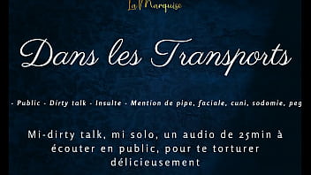 Preview 3 of Sunny Leown Anal - Dans tes transports - french audio tease public dirty talk