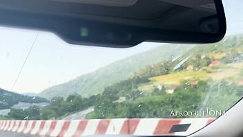 Preview 2 of Bettina Guderle Porno - Nina washing my windshield with her Piss