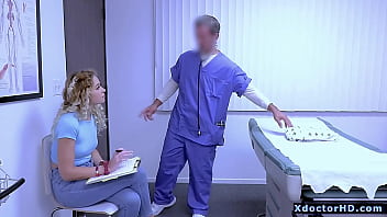 Preview 1 of Danc Clab - The doctor was an attractive,  handsome and horny man,  on top of that he touched my tits and butt,  I got very horny,  so it was inevitable to fuck him