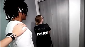 Preview 3 of Xxxxmuvi - Fuck the Police - White Girl Cops 9 - Blonde Milf Cops protect and serve BBC in the hood