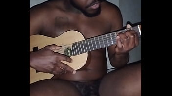 Preview 2 of Son Blackmailed Mom Rape Bazzer - Translating other meanings of horns in the air while singing and playing guitar naked