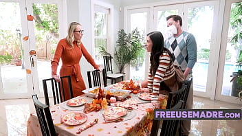 Preview 2 of Xx Bhadhi Ka - Family Differences Sorted Through Freeuse Dinner- Crystal Clark,  Natalie Brooks