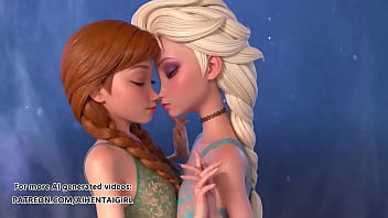 Preview 3 of Landon Mom - Frozen Ana and Elsa cosplay | Uncensored Hentai AI generated