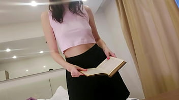 Preview 3 of Indian Sex Girl Porn Videos - masturbating through pantyhose under a skirt
