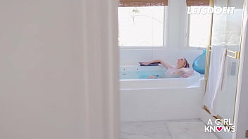 Preview 2 of Arabi Anty Sex - American Babes Kay Lovely,  Kylie Rocket Convince Lily Larimar To Have Lesbian Threeway - A GIRL KNOWS