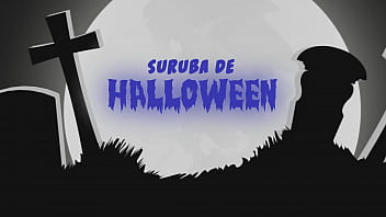 Preview 1 of Small Donkey Sex - Suruba Halloween 2 - EROTIKAXXX - TRAILER