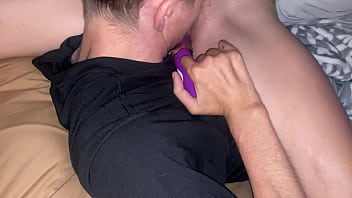 Preview 3 of Brittany Shae Double Penetration - 4 of 4 - (DENIED ORGASM) Hot amateur girl used Hot shy girl,  taking care of disabled guy lets him use dildos vibrators,  and other toys in her tight young pussy and ass.