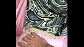 Preview 4 of Sister Ply Fight - 1801ip 03 - French Amateur Slut,  Clothed in a Black,  White &amp_ Grey Satin Dress,  Fuck,  Pink Satin Panties,  Fuck,  Deepthroat,  Ass to Mouth,  SexToys