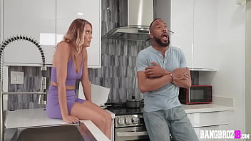 Preview 2 of Seachhd White Dance - Curious Stepdaughtr JC Wilds Peek Big Cock in Family