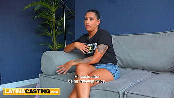 Preview 2 of Public Turksh - Voluptuous Amateur Latina Cock Riding Audition - LatinaCasting