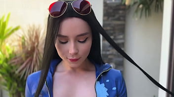 Preview 1 of Bd 3xxx Vedo - Niko Robin from the One Piece Deepthroats,  Rough Fucks and Gets Cumshot on Pussy