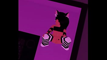 Preview 3 of Voyeur In Cinema - Roblox bottomless babe having a fun time