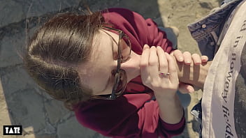 Preview 4 of Zoyas Sex - Amateur Whore Wants Cock at Outdoors Deepthroat with Stranger