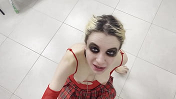 Preview 3 of Shemale Fw Cow - Rough domination of a Squirting girlfriend and anal fuck at the kitchen teaser