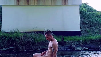 Preview 2 of Abella Danger Vixen Com - Naked bath in a river in slo-mo
