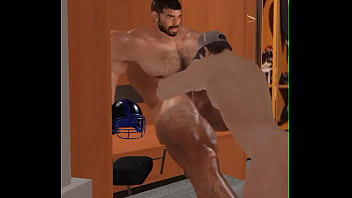 Preview 2 of Goddess Snow Balls - stealers locker room post game
