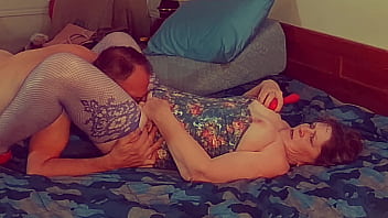 Preview 2 of Rough Mfm Threesomes - Granny Carmen&#039_s lick,  dick,  and cums