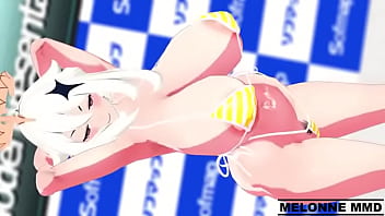 Preview 2 of Wwwcom Sxs Dad Mamy - [Genshin] Baile furifuri [Paimon](no sound)『MMD』