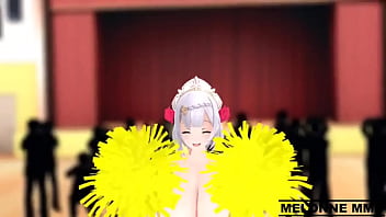 Preview 2 of Hidden Sex In Rooms - Noelle Baile de Pom Pom Impacto de Genshin