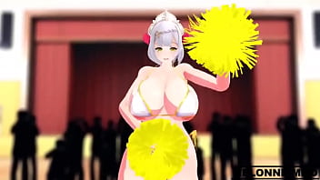 Preview 3 of Hidden Sex In Rooms - Noelle Baile de Pom Pom Impacto de Genshin