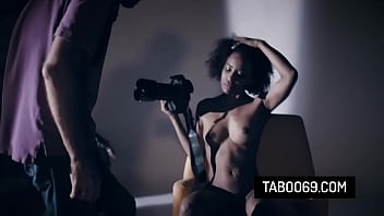 Preview 3 of Ai Dam Hon - Hot ebony model Demi Sutra fucks with the photographer
