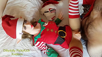 Preview 2 of Hindhi Sex - Xmas collection fantasy Fairy elf Sex doll Fucking Ahegao face Dillydolly Fickyfuck