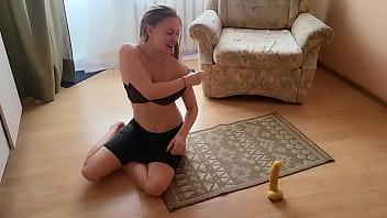 Preview 2 of 18 Sal Hindi - Massive hard Dildo SQUIRT after Naked Yoga