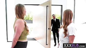 Preview 1 of Mom Help Son In Law Massage - The most important client enjoyed a special massage by hot big ass MILFs Skylar Snow and big ass Jasmine Daze