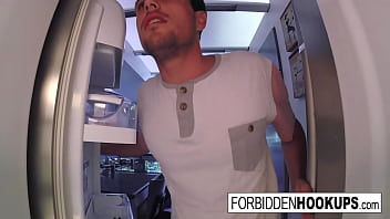 Preview 1 of Premature Ej - A food delivery turns into step-siblings banging