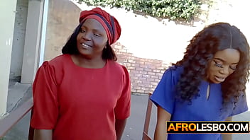 Preview 1 of Audrina Amateur Allure - Happy ending for amateur African BBW lesbian Camira on the massage table